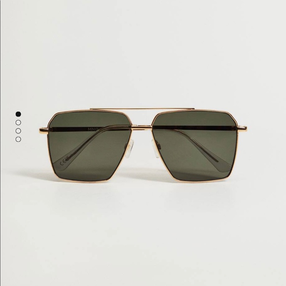 Mango Gold and Black Sunglasses
